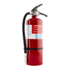 HOME2PRO Rechargeable Compliance Fire Extinguisher Red  - At an angle